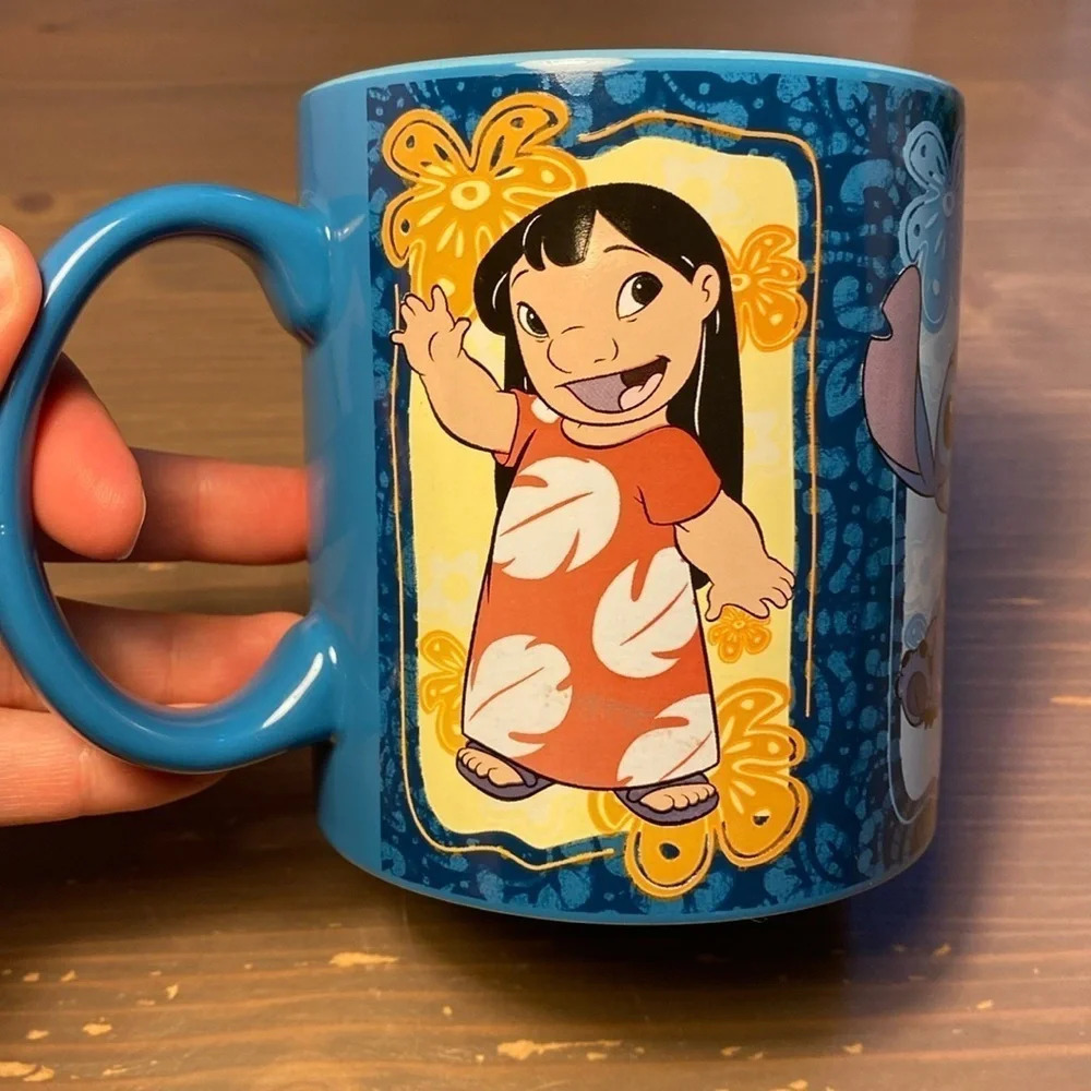 Disney Lilo & Stitch portrait mug blue & pink